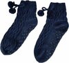 Huissokken OLGA - Donkerblauw - Polyester - Maat 27 / 30
