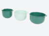 Beslagkommen set - Groen tinten - Schalen - Mengkommen - 3 delig - Kunststof - 1.5L / 2L / 2.5L