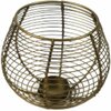 Theelichthouder - Goud - Rond - Draadmand - Trendy - Waxinelichthouder &ndash; Waxinelicht - Decoratie