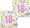 Boland 18 Servetten - Multicolor - Party - Feest - Verjaardag - Jarig - 12 Servetten