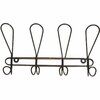 Kapstok / Ophangrek LOUISE - zwart - metaal - 4 haaks