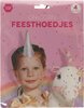 Eenhoorn feesthoedjes - Papier - Unicorn - Zilver - Verkleedaccessoires - 4 stuks - Feest - Party
