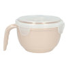 Noedel / Soep Mok met Deksel ZODIAC - Taupe - Kunststof - 950 ml - Noodles - Magnetron mok