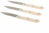 Keukenmesjes KNIVY - Creme / Wit - Keukenmes / Aardappelmesje - Schilmes - Set van 3 - Paring Knives