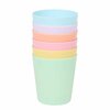 Kunststof bekers Jensen in pastelkleuren set van 6