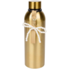 Thermofles  / Isoleerfles JUTTA met parelstrik - Metaal - Goud - Warme en koude dranken - 500 ML - lekvrije schroefdop - Sportf