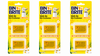 Bin Brite stick-on vuilnisbak verfrisser - Citronella - Geel - Set van 3