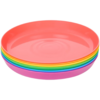 Kinder borden / bordjes REGGIE - Multicolor - Kunststof - Set van 6 - Kinderservies
