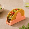 Taco houder / Tacohouder TACOBUDDY &ndash; Roze &ndash; Kunststof &ndash; Set van 8 &ndash; Stapelbaar - Vaatwasser bestendig &ndash; Taco rek &ndash; 