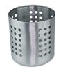 Bestekbeker / bestekhouder geperforeerd - RVS - Rond - &Oslash;11,5 x H13,5 cm