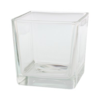 Vaas / Accubak BEERTJE - Transparant - Glas - 10 x 10 x 10 cm - Maat S