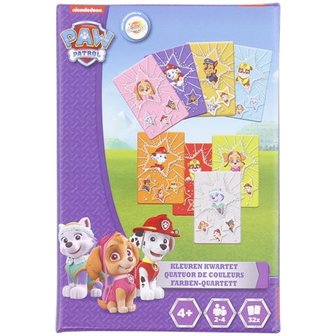 PAW Patrol kleuren kwartet - Paars / Multicolor - Karton - 32 kaartjes - Spel