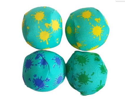 Splash Ballen - Multicolor - Kunststof - Set van 4 - &Oslash; 6 cm
