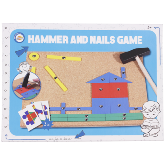 Hamer &amp; spijker spel - Multicolor - Hout / Metaal
