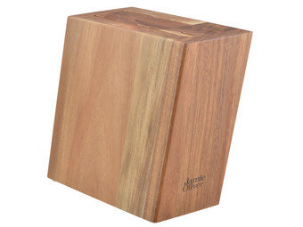 Jamie Oliver messenblok zonder messen - - Acacia hout 21 x 10 x cm - Hart | All You Need Is Low Prices