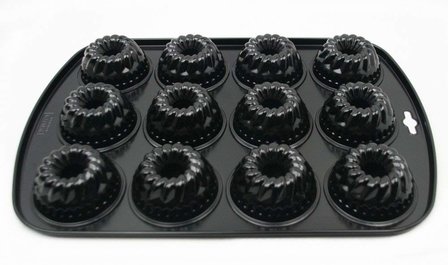 Kaiser 12-Muffin Bakvorm - Zwart - Metaal - 4
