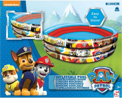 Paw Patrol Zwembad 3 Rings - Multicolor - Kunststof - 100 x 30 cm