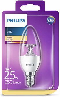 Philips E14 led-lamp kaars helder 4W (25W) - 3