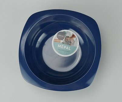Mepal Baby kommetje Nordic denim - Blauw - Melamine - 14 x 14 x 4 cm - Set van 2 -1