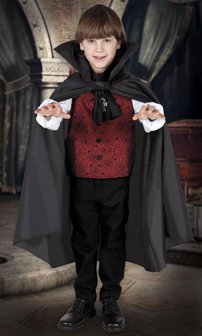 Halloween Cape Dracula Nightfall Zwart 75 cm - Kinderkostuum - Carnavalskleding-2