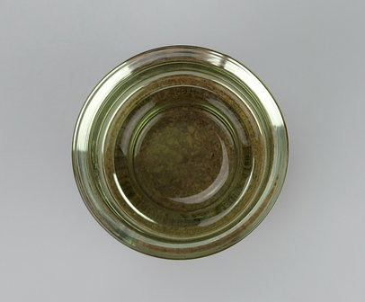 Theelichthouder SUSAN - Groen / Bruin - Glas / Kurk - &Oslash; 9 x h 8 cm-1