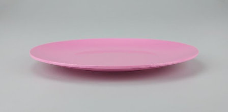 Bord MILA - Roze - Melamine - &Oslash; 22.5 cm - Rond - Set van 4-2