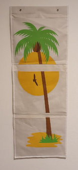 Wandorganizer Palmboom - Beige / Groen - 36.5 x 97 cm - Rechthoek-2