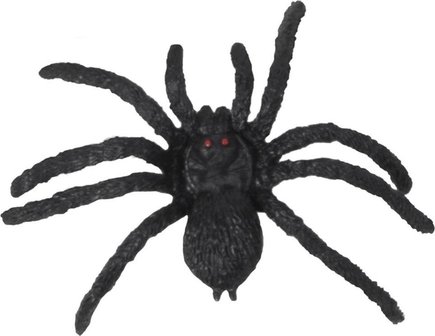 Nep Spinnen - Zwart - 4 cm - Set van 12