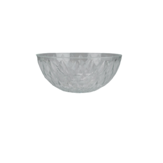Kom ELJA - Transparant - Glas - &Oslash; 20 x 10 cm - Rond - Relief