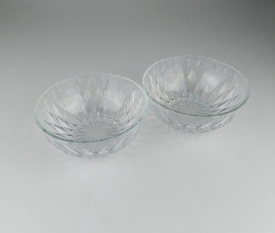 Kom ELJA - Transparant - Glas - &Oslash; 20 x 10 cm - Rond - Relief-3
