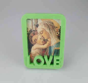 Fotolijst LOVE - Groen - Kunststof - 13 x 18 cm-1