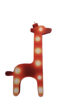 Giraf Lamp met 9 Led Lichten - 30 x 19.5 cm