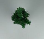 Mini LED kerstboom met pot - Groen / Zwart - Kunststof - 30 cm-2