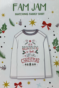 Kerst shirt - It&#039;s beginning to look a lot like Christmas - Wit - Maat XL
