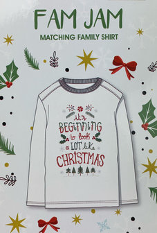 Kerst shirt - It&#039;s beginning to look a lot like Christmas - Wit - Maat L