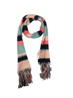 Lange Sjaal SIGRID - Roze / Multicolor - Dames - Acryl