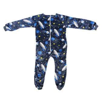 Onesie / Pyjama / Pyjamapak ruimte - Multicolor - Polyester - Maat 105 - jongens