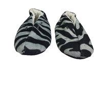 Laag model zebra print pantoffels - Grijs / zwart - Maat 37 -3