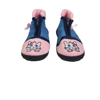 Pantoffel schoenen met strik - Roze / Blauw - Maat 26 -2
