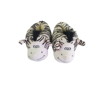 Zebra Pantoffels - Wit - Maat 30 / 31 -2