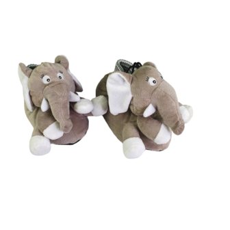 Apollo Kids Pantoffels Olifant - Grijs - Maat 25/26