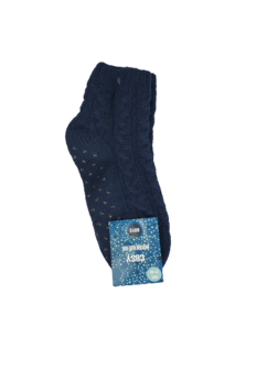  Warme sokken - Donkerblauw - Maat 27 / 30 - Anti-slip 