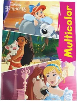 Kleurboek Disney Prinsessen - Multicolor - Papier - 21 x 28 cm