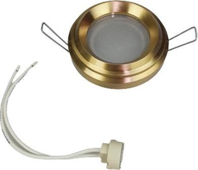 Lampen spotjes / Inbouwspots rond MINI STEAM - Mat goud - Metaal - Max 50 W - Voor binnen en buiten
