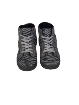 Schoenen half hoog panterprint met voering INGE - Grijs/ Zwart - Maat 37 -2