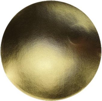Placemat ESMERALDA - Goud / Metallic - &Oslash;38 cm - Set van 2 - Rond