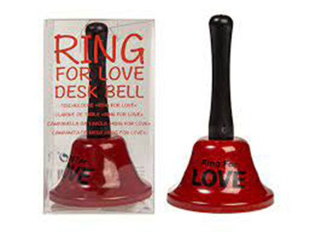 Ring For Love Bureau Bel - Rood / Zwart - Metaal / Kunststof - l 13 cm
