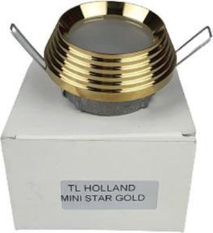 Lampen spotje / Inbouwspots rond - MINI STAR - goud - Metaal - Max 50 W - Set van 9 - 3