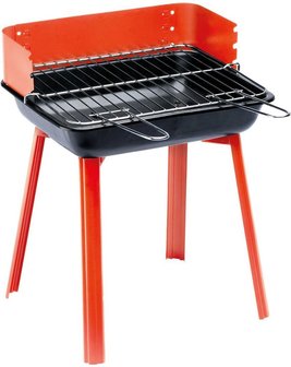 Grillchef Camping barbecue PortaGo 33 x 26 cm rood 11526 - 1