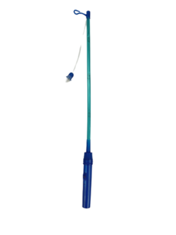 Lampionstokje met licht - Blauw - 50 cm